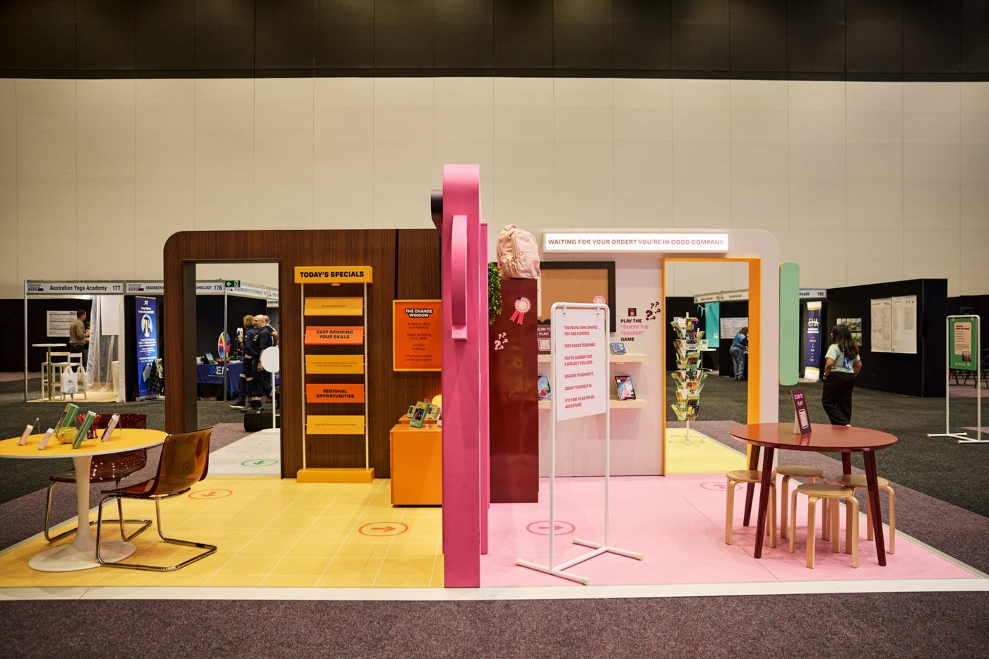 The full Career Canteen activation, from Today’s Specials to the Guess the Teacher game